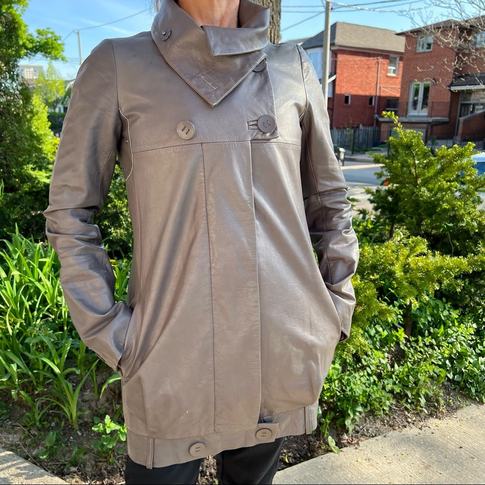 RUDSAK leather coat, XS